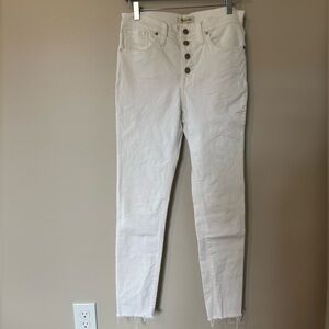 White Madewell Skinny Jeans